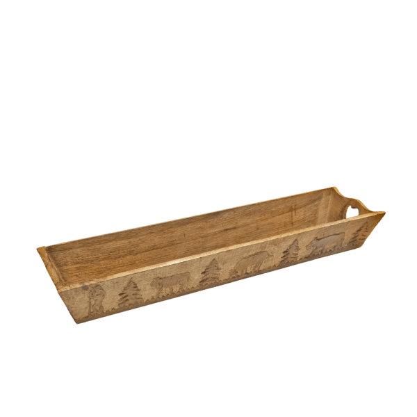 Panière à pain Sculptée 55 cm – Poya Objets à poser meublespin.fr - vente de mobilier et de décoration de style montagne ou chalet- vente de meubles en pin et canapés convertibles - https://meublespin.fr